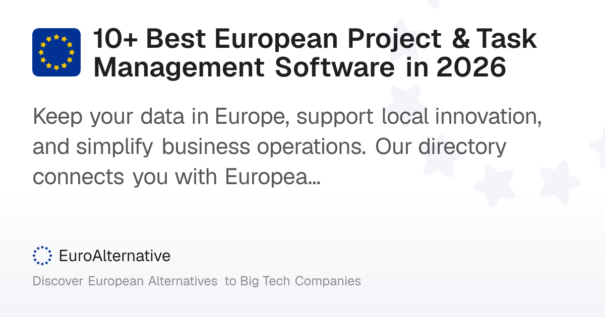 10+ Best European Project & Task Management Software in 2026