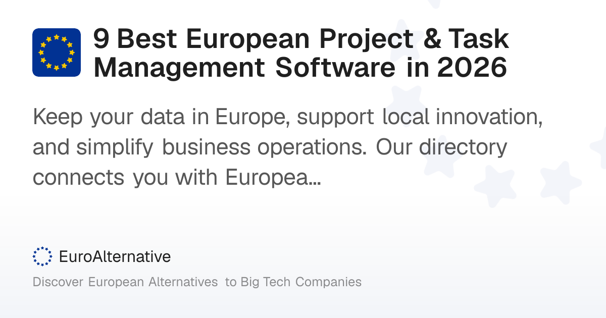 9 Best European Project & Task Management Software in 2026 ...