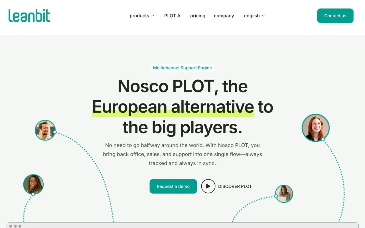 Screenshot of Leanbit website